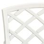 Garden Chairs 4 pcs Cast Aluminium White Image 7