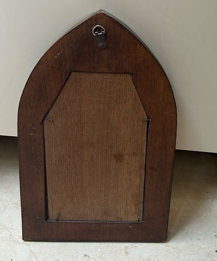 Gothic Style Wooden Wall Mirror