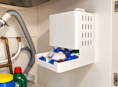 Dishwasher Tablet & Cleaning Pod Dispenser Wall Mounted