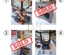 3D printers (2 units), sold as a set of 2 or individually.