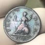 1754 Farthing George II Image 3