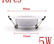10PCS LED Downlight Ceiling 15W Warm white led light AC 220V