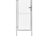 Garden Gate Galvanised Steel 105x225 cm Silver