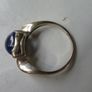 Star Sapphire and Diamond Ring, Strong Centred Star, 14K White Gold Image 3