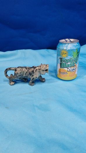 Hand-Carved Stone Leopard