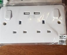 Plug sockets with USB