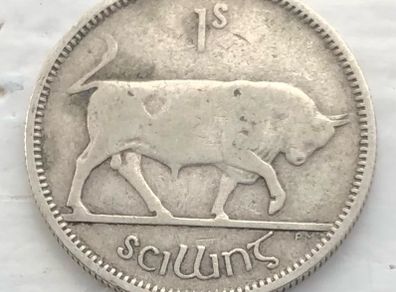 Irish silver one shilling