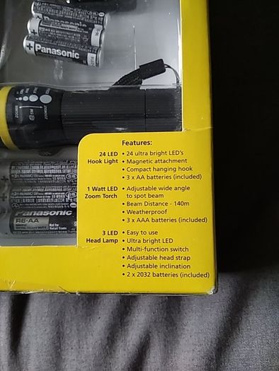 AA 3 Piece Torch Set