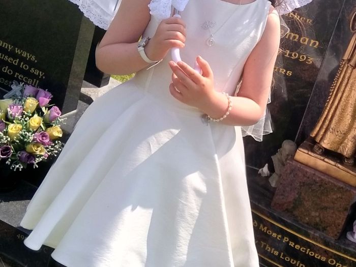petit communion dress and jacket ivory