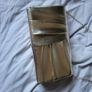 Gold color clutch bag with chain Image 2