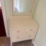 Vintage Painted Dressing Table / Chest of Drawers with Mirror Image 3