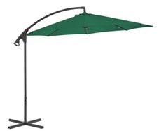 Cantilever Umbrella with Steel Pole 300 cm Green