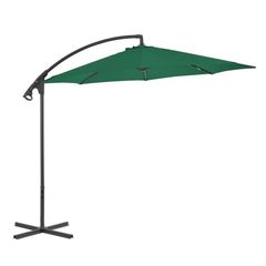 Cantilever Umbrella with Steel Pole 300 cm Green