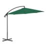 Cantilever Umbrella with Steel Pole 300 cm Green Image 5
