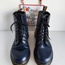 Dr Martens 1460 8 eye navy blue vintage england boots UK5 EU38 US7 Image 2