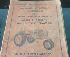 Allis - chalmers model " WC " tractor manual