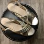 Gold Sandals size 7 (40) Image 2