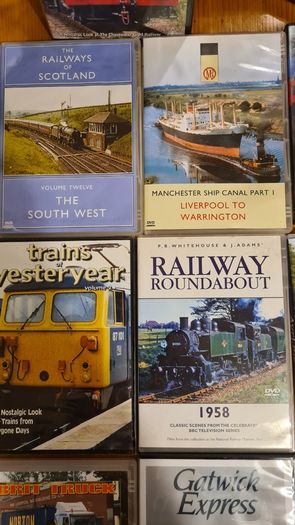 Railway - Themed Dvds Featuring Various Documentaries. Including Titles  Such As "the Last Logging Road" And The Manchester Shop Canal".