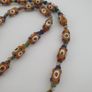 Vintage Venetain Style delicate Dotted Glass Beads & Old Face Glass Pendant Necklace Image 10