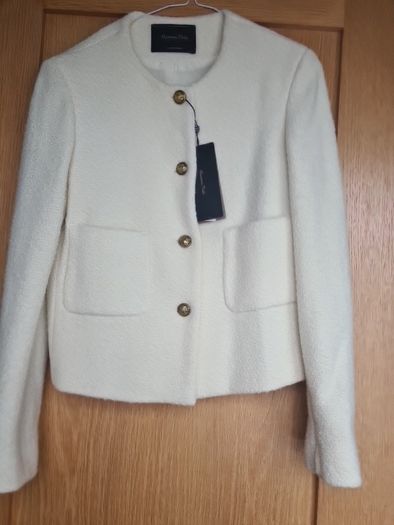 Massimo Dutti cream ladies short jacket  BNWT size XS
