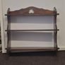 Mahogany wall shelving unit Image 3