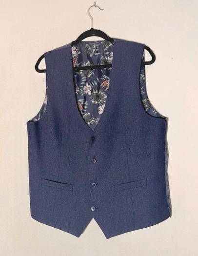 Kenton luxury tailoring 3 piece wedding suit in navy