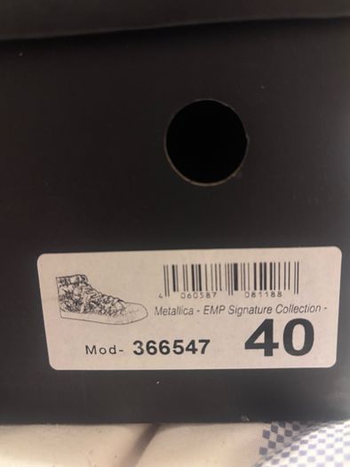 Ladies Metallica sneakers never worn