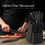 Brand New Knife Set, 15 Pieces Kitchen Knife Set with Professional Knife Sharpener Rod Image 4