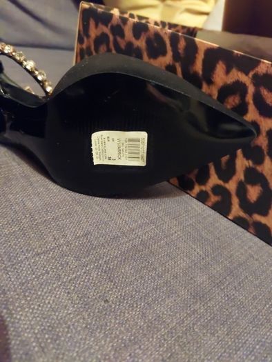 River Island size 4 wide fit suede feel dressy shoe rrp 55 euro