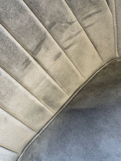 Velvet Chair, Grey (Excellent Condition)