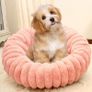 Small Dog Bed, Cat Bed, Washable Pet Soft Plush Calming Anti-Anxiety Donut Sofa with Anti-Slip Bottom for Dogs, Cats, Kittens and Puppies Image 4