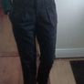 Peter O'Brien AIWear Wool Peg Leg Trousers Grey size 8 Image 5