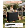 Folding Portable Bar Table, 1105 x 390 x 1010 mm, with Carry Bag, 2 Storage Shelves, and Detachable Skirt, Quick and Easy Setup, Foldable Mobile Bartending Station for Events, Party, Tradeshow Image 4