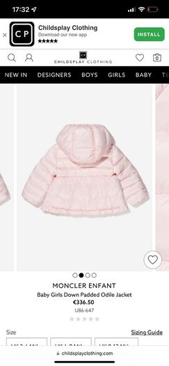 Moncler baby jacket