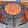 Cast iron Garden  table & chairs Image 2