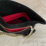 Black Suede Karen Millen Bag Image 2
