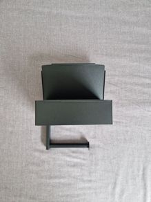 Bathroom Toilet Box Station, Toilet Paper Holder, Dude Stash Box Black