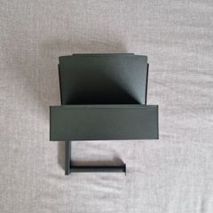 Bathroom Toilet Box Station, Toilet Paper Holder, Dude Stash Box Black