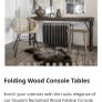 Ex display Smithers of Stanford reclaimed wood rustic foldaway console table Image 3