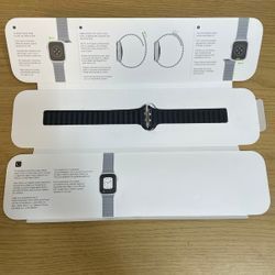 Apple Watch Strap 41mm Leather Link M/L Midnight