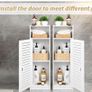 Waterproof Bathroom Cabinets, Storage Accessories Floor Standing Cabinet for Bathroom,Furniture for Bedroom Kitchen Hallway,Storage Cupboard Unit Image 4