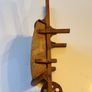 1987 Handcrafted Irish Yew Wood Miniature Wheelbarrow Image 2