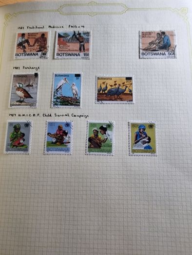 Stamp album 153 Botswana, Lesotho