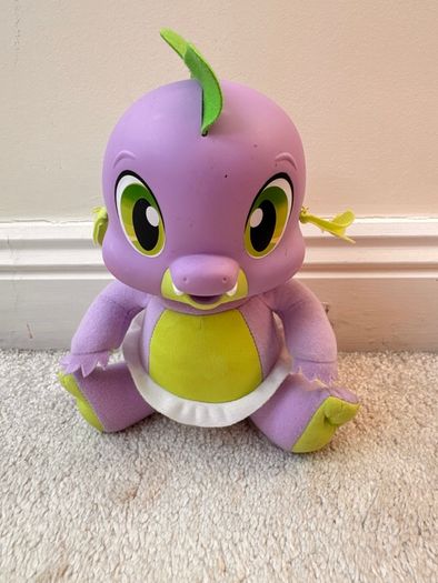 Hasbro My Little Pony So Soft Newborn Spike The Dragon 2011 Talking approx. 20 cm. Used Dirty Please see photos
