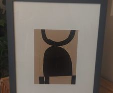 Modern Minimalist Abstract Framed Wall Art (43x33cm)