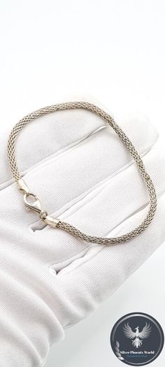 Rope Chain Sterling Silver Bracelet