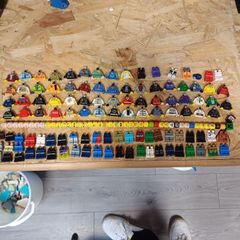 minifigure parts with playwear