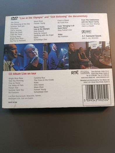 Mary Black Live CD and DVD