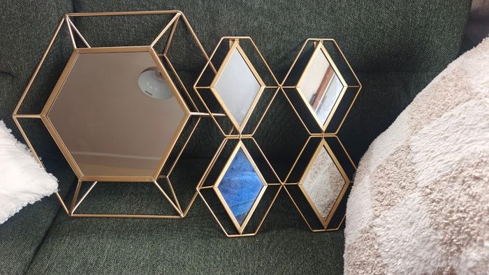 2 Gold Mirrors