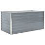 Raised Garden Bed 160x80x77 cm Galvanised Steel Grey Image 5